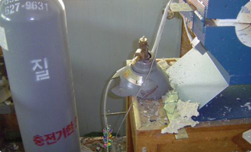 부주의에 의한 화재 가스누출에 의한 폭발사고 이미지