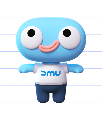 그리드 바탕에 흰색 면 티셔츠 캐릭터