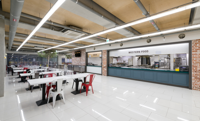 동양미래대학교 식당 내부1