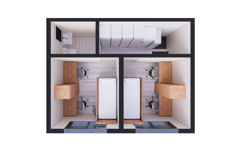 4호_E형 2인실 내부사진1