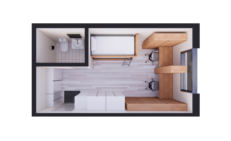 1호_A형 2인실 내부사진1