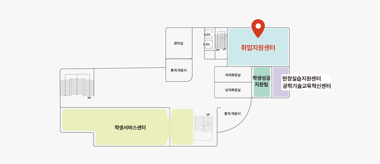 동양미래대학교 취업지원센터 위치 지도 