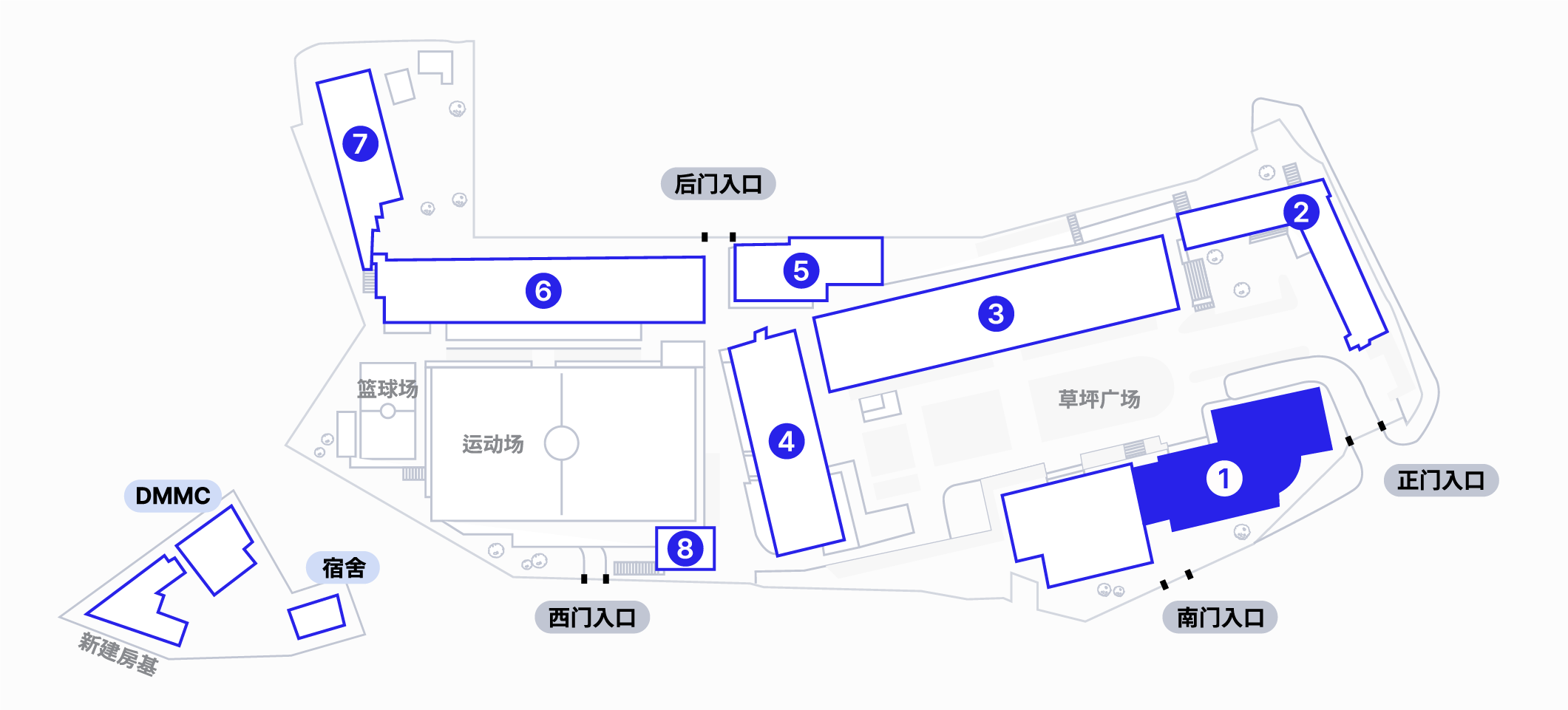 1호관(대학본부) 지도