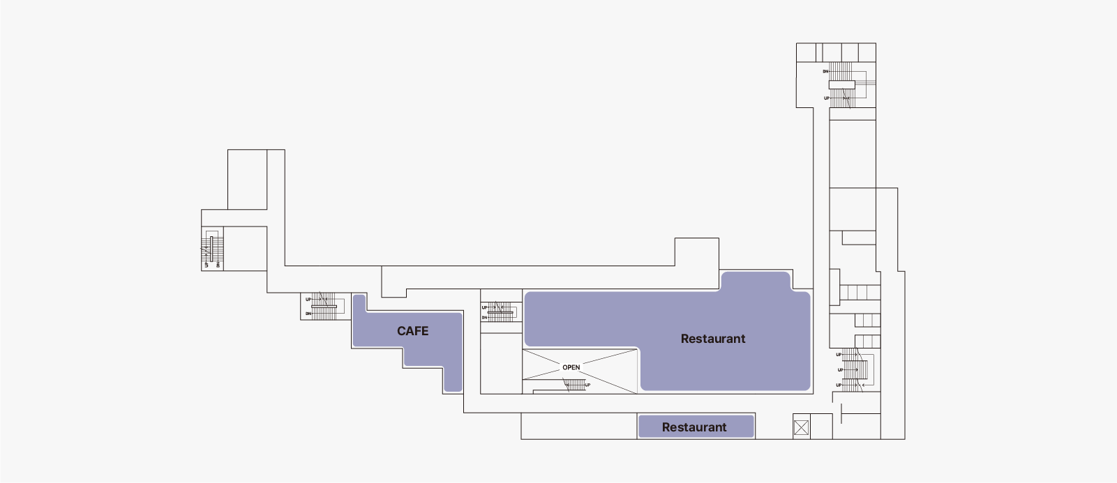 카페 드림, 학생식당으로 구성되어 있습니다.